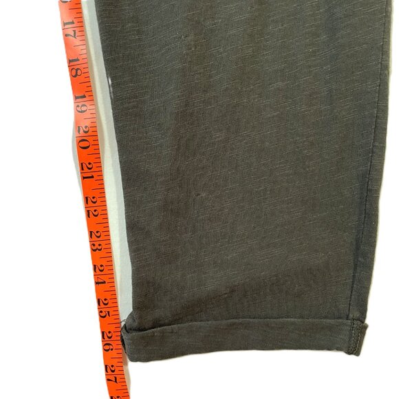 Caslon Sleeveless Slub Jumpsuit Size M Gray Green - Picture 13 of 16